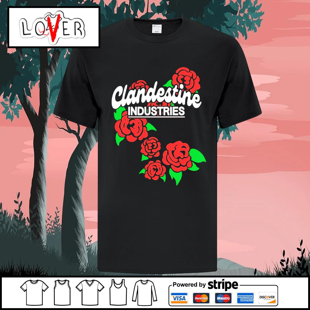 DalatStore clandestine industries brand of roses shirt