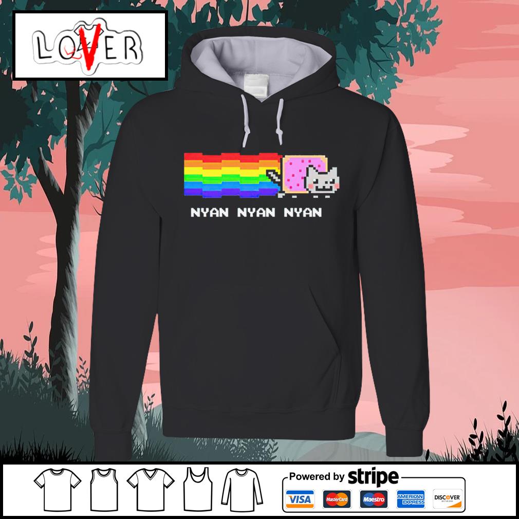 Dalatshirtshop cat nyan nyan nyan shirt hoodie sweater long