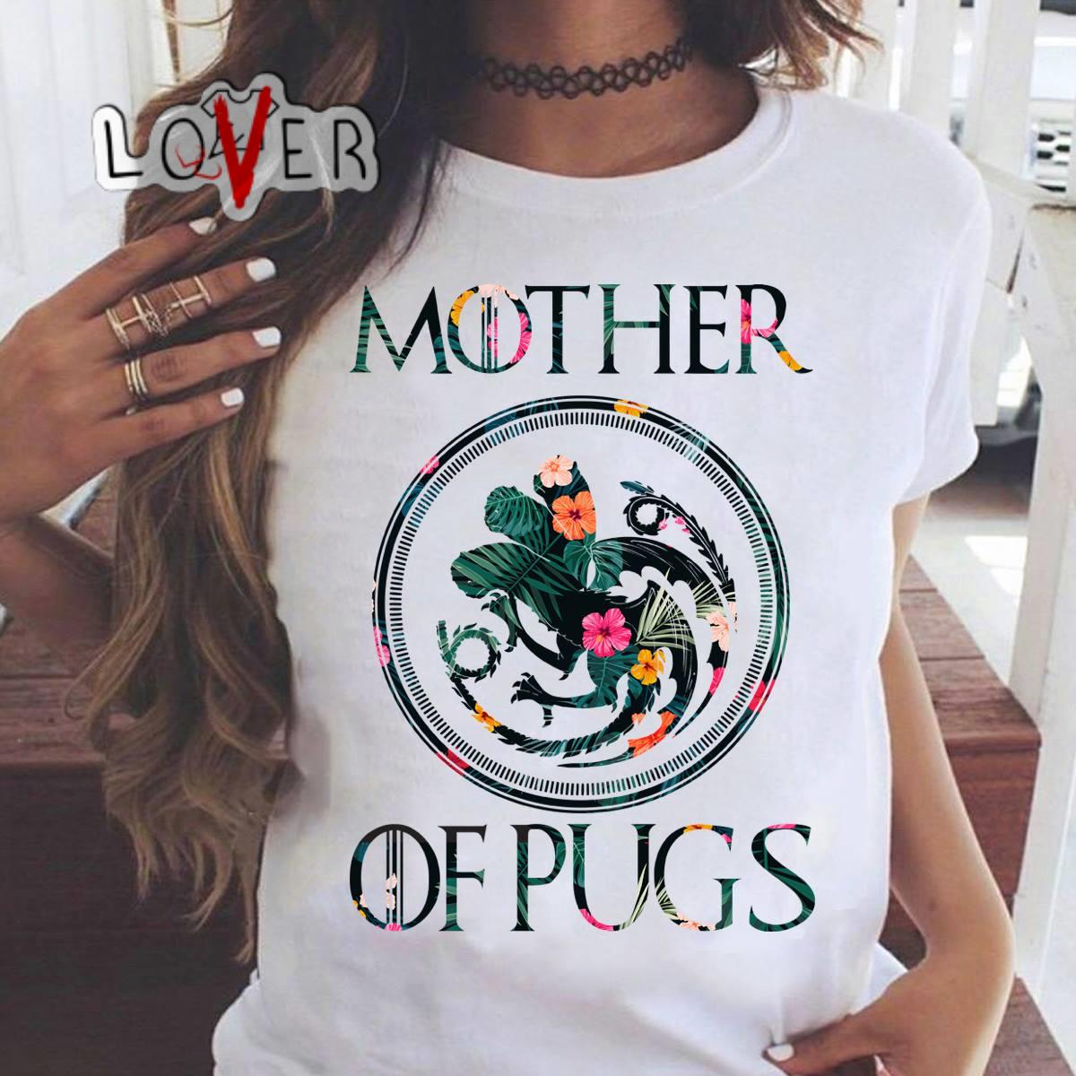 mother of pugs t shirt