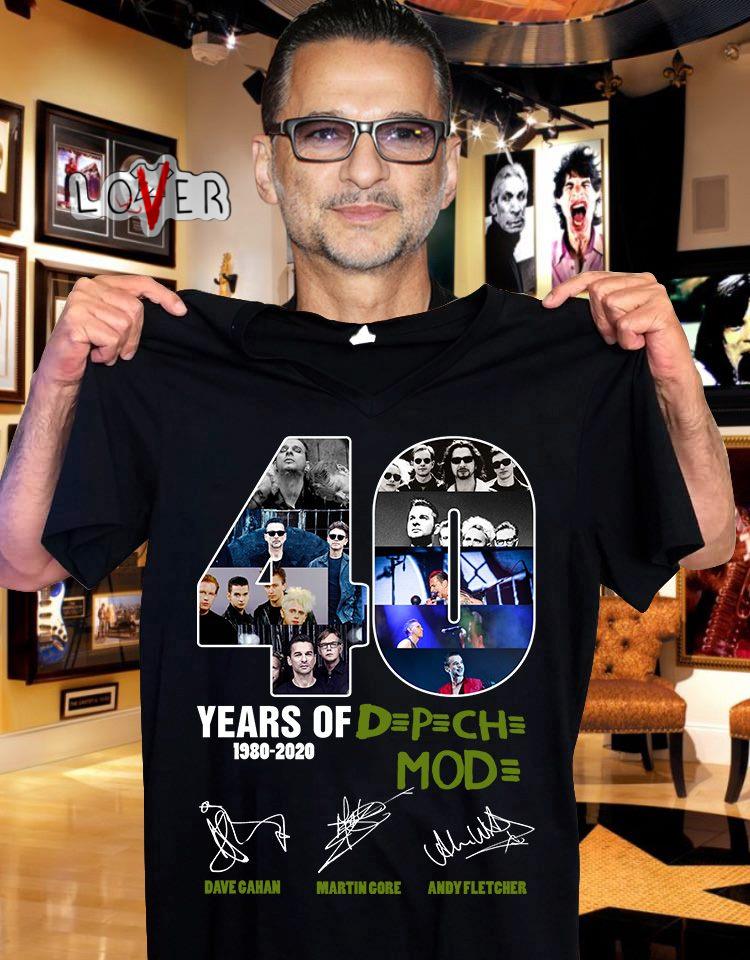 Depeche Mode 42 years 1980 2022 Martin Gore Dave Gahan Andy Fletcher  signatures shirt, hoodie, sweater, long sleeve and tank top