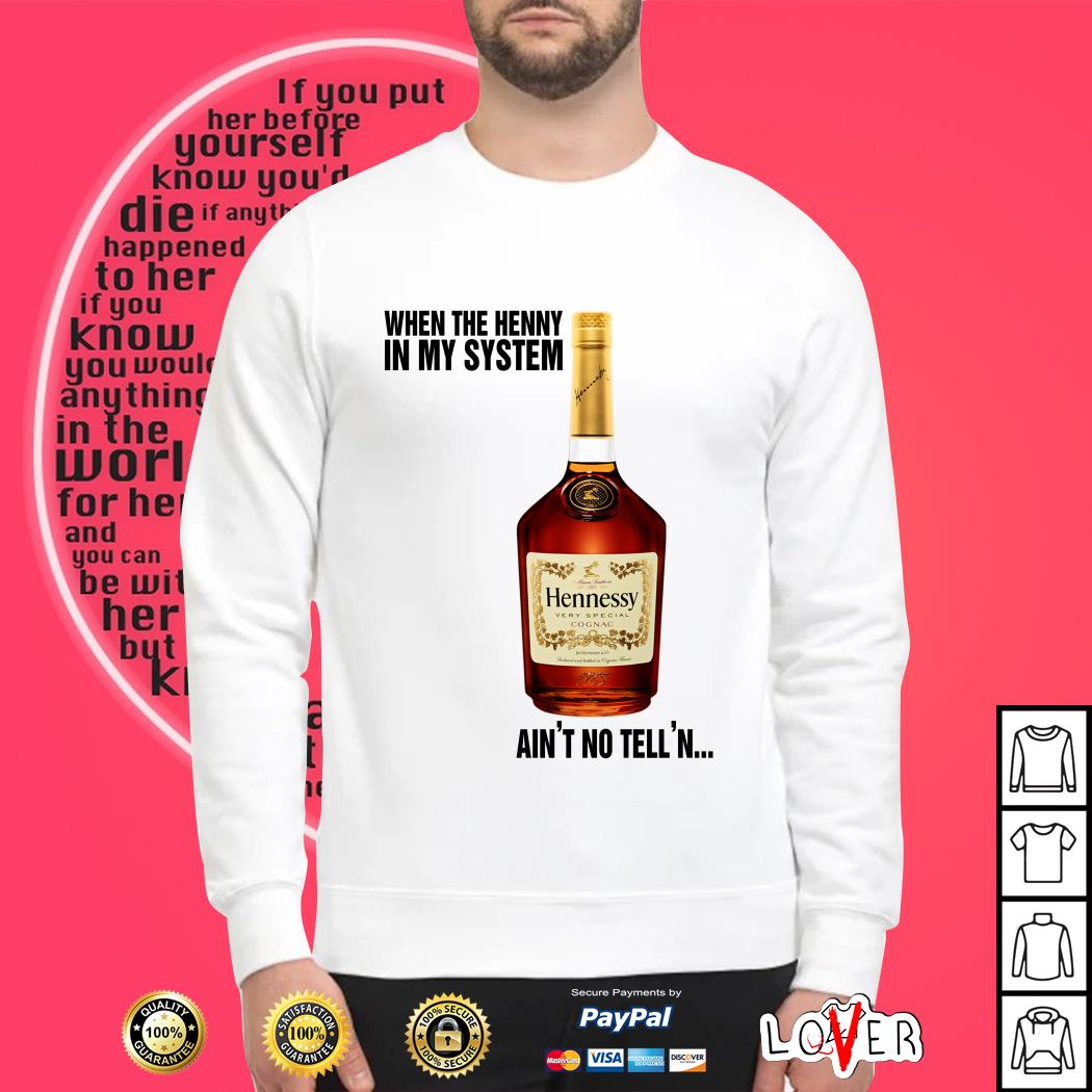 brown hennessy shirt