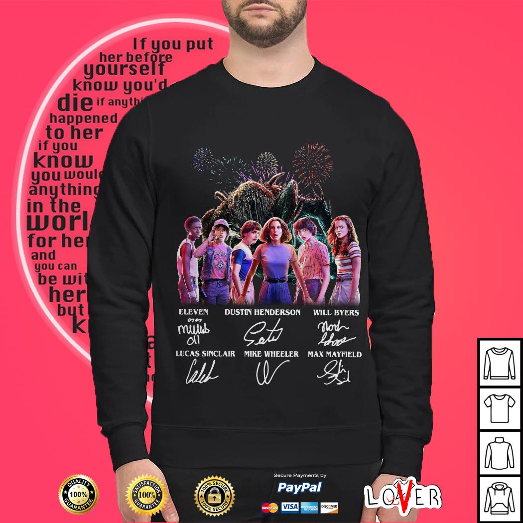 Stranger Things season 3 all character signature shirt