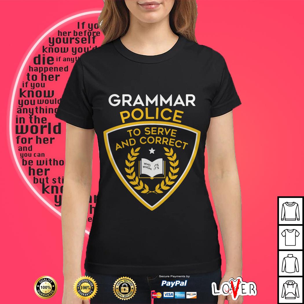 grammar police shirt