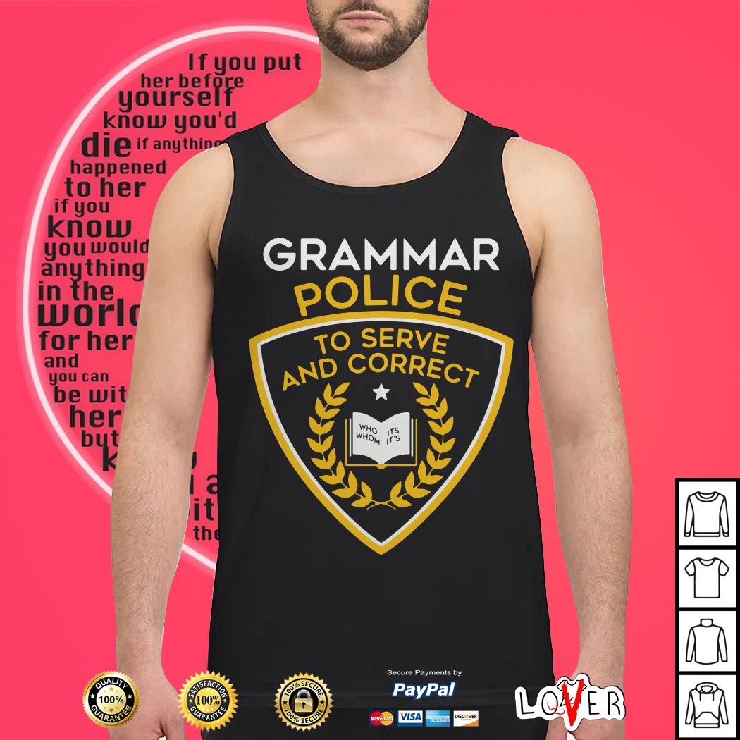 grammar police shirt