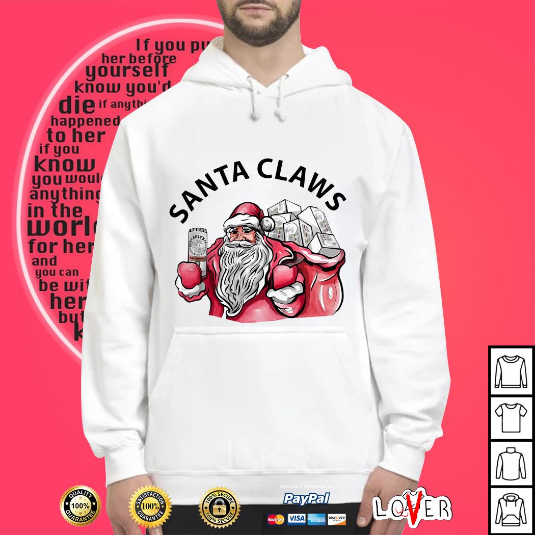 white claw santa claws shirt