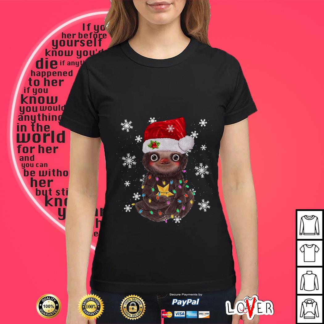 sloth christmas shirt walmart