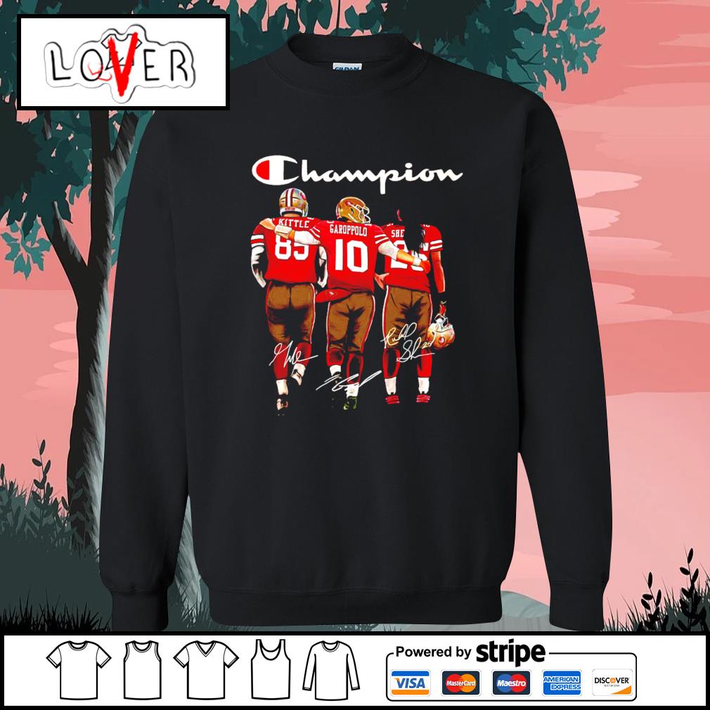 George Kittle Jimmy Garoppolo and Richard Sherman San Francisco 49ers  signatures shirt, hoodie, sweater, long sleeve and tank top